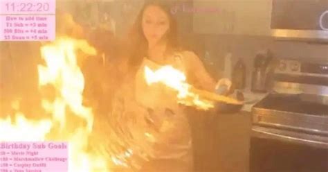 Twitch streamer almost BURNS DOWN her kitchen。